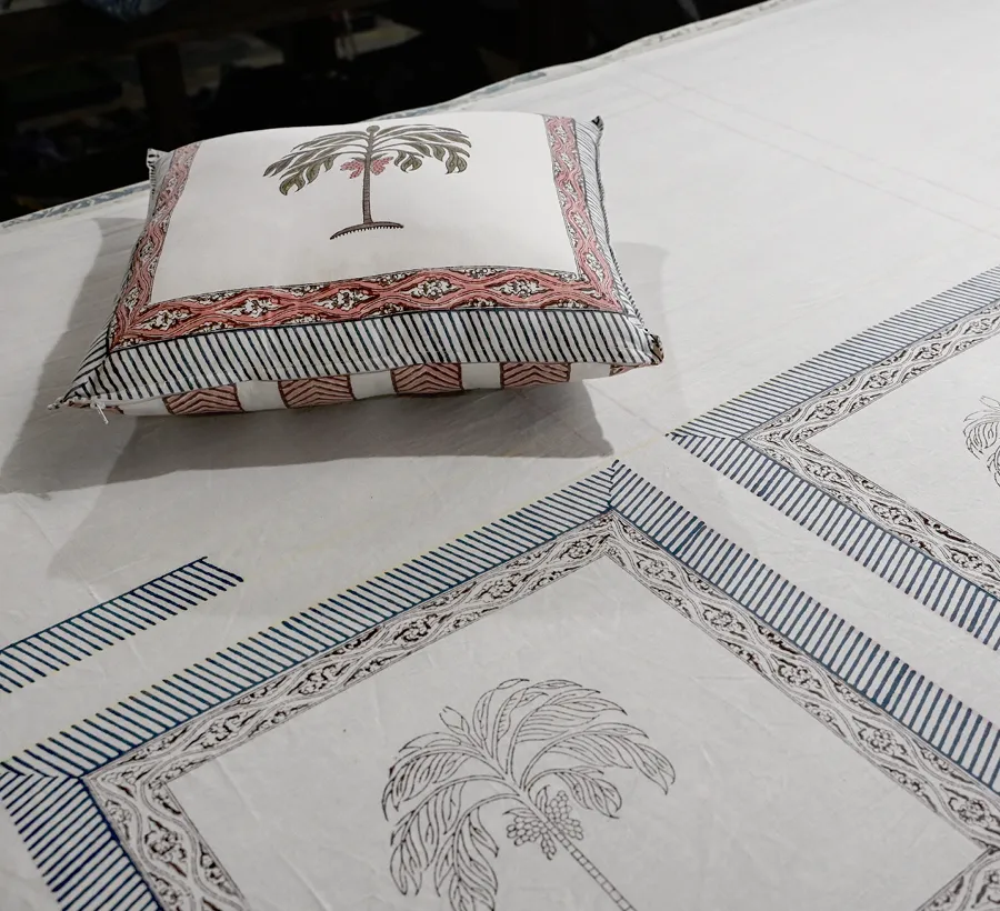Block-Print Kissen